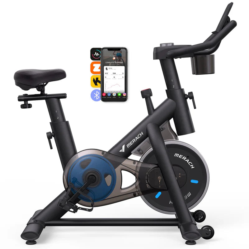 S26 Magnetic Stationary Exercise Bike, Low Noise Indoor Cycling Bike with Tablet Mount